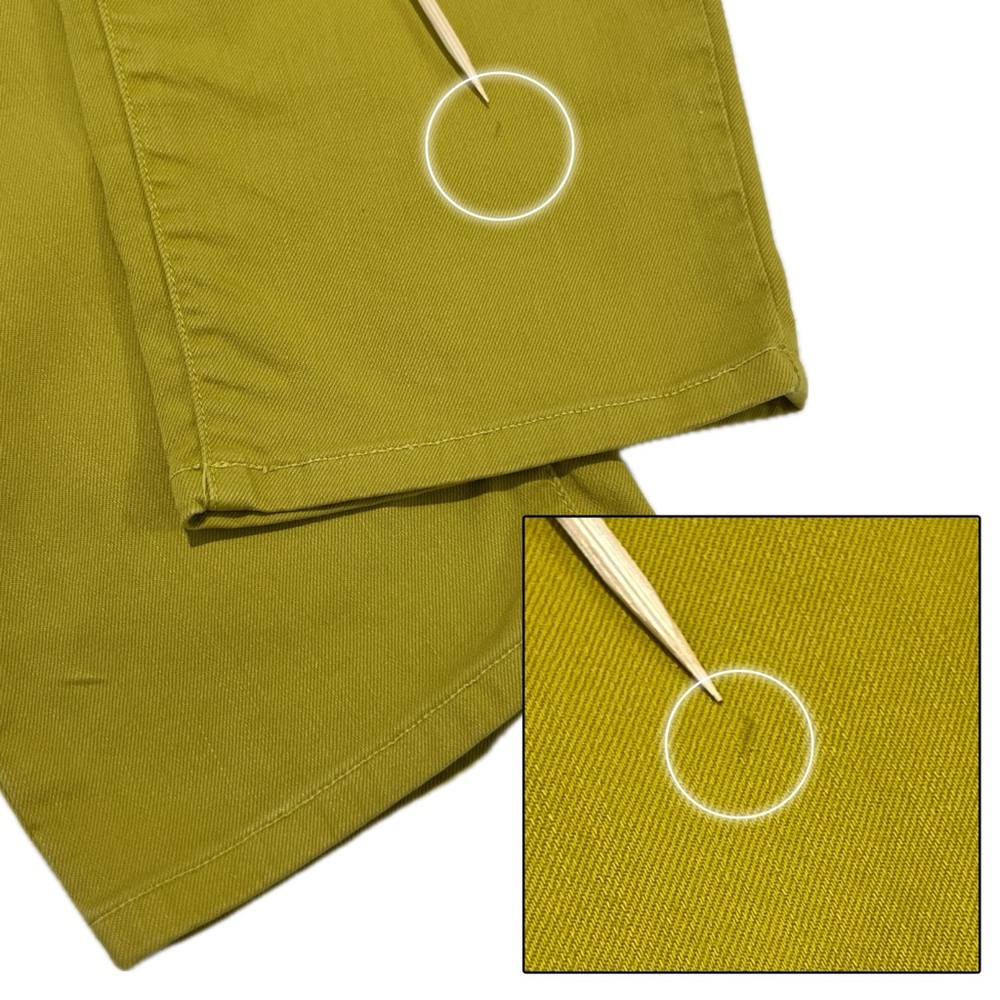 Eileen Fisher Jeans Slim Fit Organic Cotton Mustard Yellow Denim 14 - Picture 8 of 16